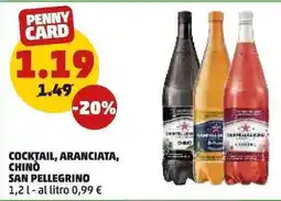 PENNY San pellegrino cocktail, aranciata, chinò offerta