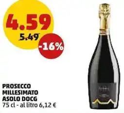 PENNY Prosecco millesimato asolo DOCG offerta