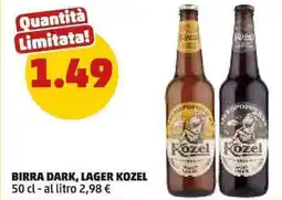 PENNY Kozel birra dark, lager offerta