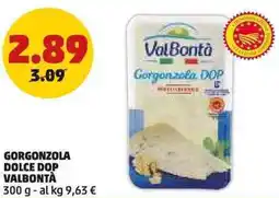 PENNY Valbontà gorgonzola dolce dop offerta