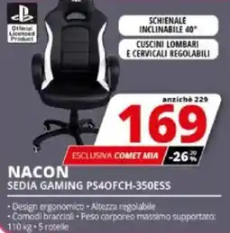Comet NACON SEDIA GAMING PS4OFCH-350ESS offerta