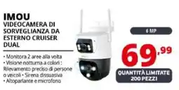 Comet Imou videocamera di sorveglianza da esterno cruiser dual offerta
