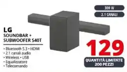 Comet LG SOUNDBAR + SUBWOOFER S40T offerta