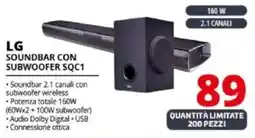 Comet LG SOUNDBAR CON SUBWOOFER SQC1 offerta