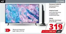 SAMSUNG 43" Crystal UHD CU7090