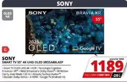 Comet SONY SMART TV 55" 4K UHD OLED XR55A80LAEP offerta