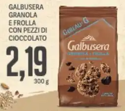 Supermercati Piccolo Galbusera granola e frolla con pezzi di cioccolato offerta