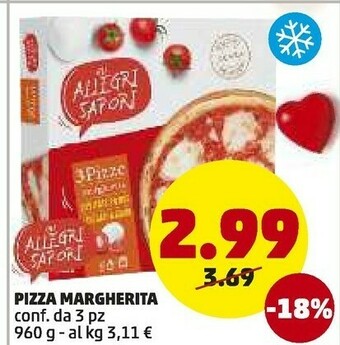 PENNY Pizza margherita offerta