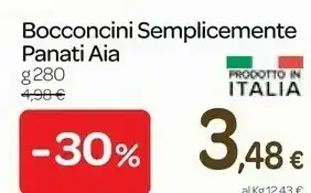 Carrefour Express Bocconcini semplicemente panati offerta