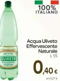 Carrefour Express Acqua minerale effervescente naturale offerta