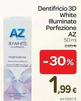 Carrefour Express Dentifricio white illuminante 50 ml offerta