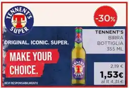 Coop Tennent's Birra Bottiglia offerta