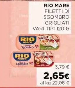 Coop RIO MARE Filetti di Sgombro grigliati offerta