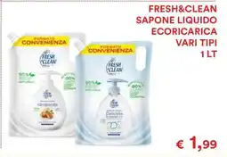 Coop FRESH&CLEAN SAPONE LIQUIDO ECORICARICA offerta