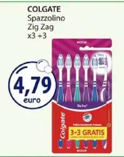 Acqua & Sapone COLGATE Spazzolino Zig Zag x3 +3 offerta