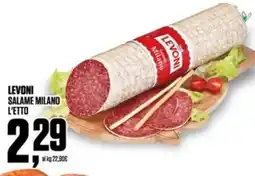 Coop Levoni salame milano l'etto offerta