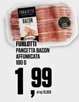 Coop Furlotti pancetta bacon affumicata offerta