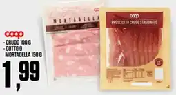 Coop Crudo -cotto o mortadella offerta