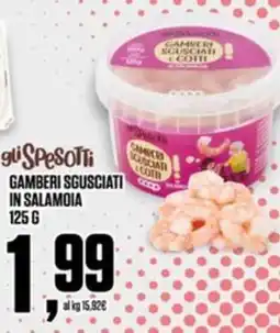 Coop Gli spesotti gamberi sgusciati in salamoia offerta