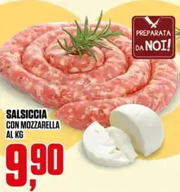 Coop Salsiccia con mozzarella offerta