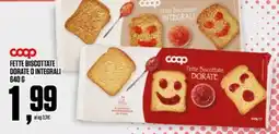 Coop Coop fette biscottate dorate o integrali offerta