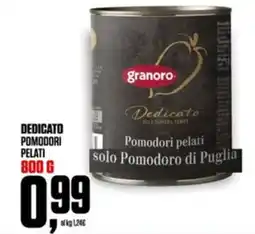 Coop Granoro dedicato pomodori pelati offerta