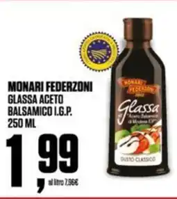 Coop Monari federzoni glassa aceto balsamico i.g.p. offerta