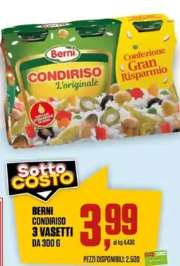 Coop Berni condiriso 3 vasetti offerta