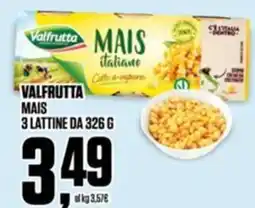 Coop Valfrutta mais 3 lattine offerta