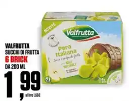 Coop Valfrutta succhi di frutta 6 brick offerta