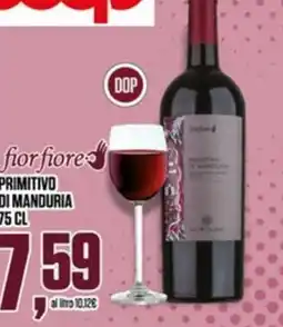 Coop Fior fiore primitivo di manduria offerta
