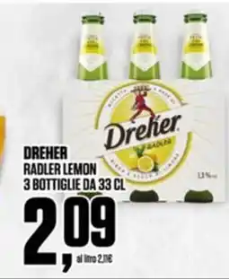 Coop Dreher11 radler lemon 3 bottiglie offerta