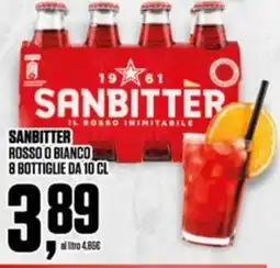 Coop Sanbitter il rosso inimitabile rosso o bianco 8 bottiglie offerta
