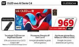 Comet LG 55" OLED evo Al Serie C4 OLED55C44 offerta