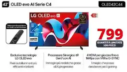 Comet LG 42 OLED evo Al Serie C4 OLED42C44 offerta