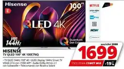 Comet HISENSE TV QLED 100" 4K 100E7NQ offerta