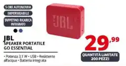 Comet Jbl speaker portatile go essential offerta