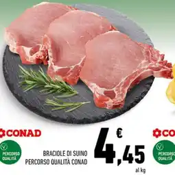 Conad Conad percorso qualità braciole di suino offerta