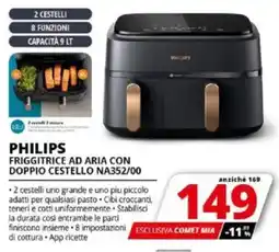 Comet PHILIPS FRIGGITRICE AD ARIA CON DOPPIO CESTELLO NA352/00 offerta