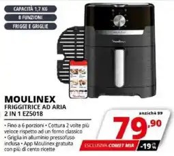 MOULINEX FRIGGITRICE AD ARIA 2 IN 1 EZ5018
