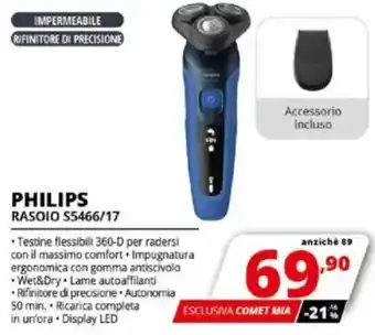 Comet PHILIPS RASOIO S5466/17 offerta