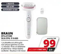 Comet BRAUN EPILATORE SILK-ÉPIL 9 9-000 offerta