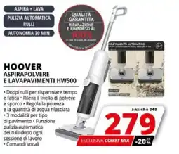Comet HOOVER ASPIRAPOLVERE E LAVAPAVIMENTI HW500 offerta