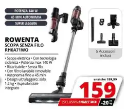 Comet ROWENTA SCOPA SENZA FILO RH6A71WO offerta