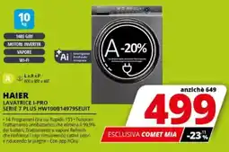 Comet HAIER LAVATRICE I-PRO SERIE 7 PLUS HW100B149795EUIT offerta