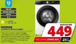 Comet HISENSE LAVATRICE WF3S1243BW3 offerta