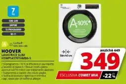 Comet HOOVER LAVATRICE SLIM H3WP54376TAMB6-S offerta