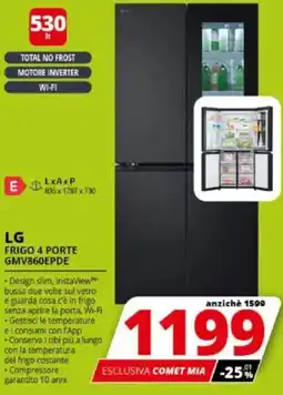 Comet LG FRIGO 4 PORTE GMV860EPDE offerta