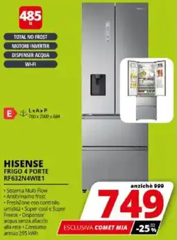 Comet HISENSE FRIGO 4 PORTE RF632N4WIE1 offerta