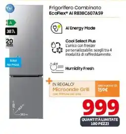 Comet SAMSUNG Frigorifero Combinato EcoFlex Al RB38C607AS9 offerta